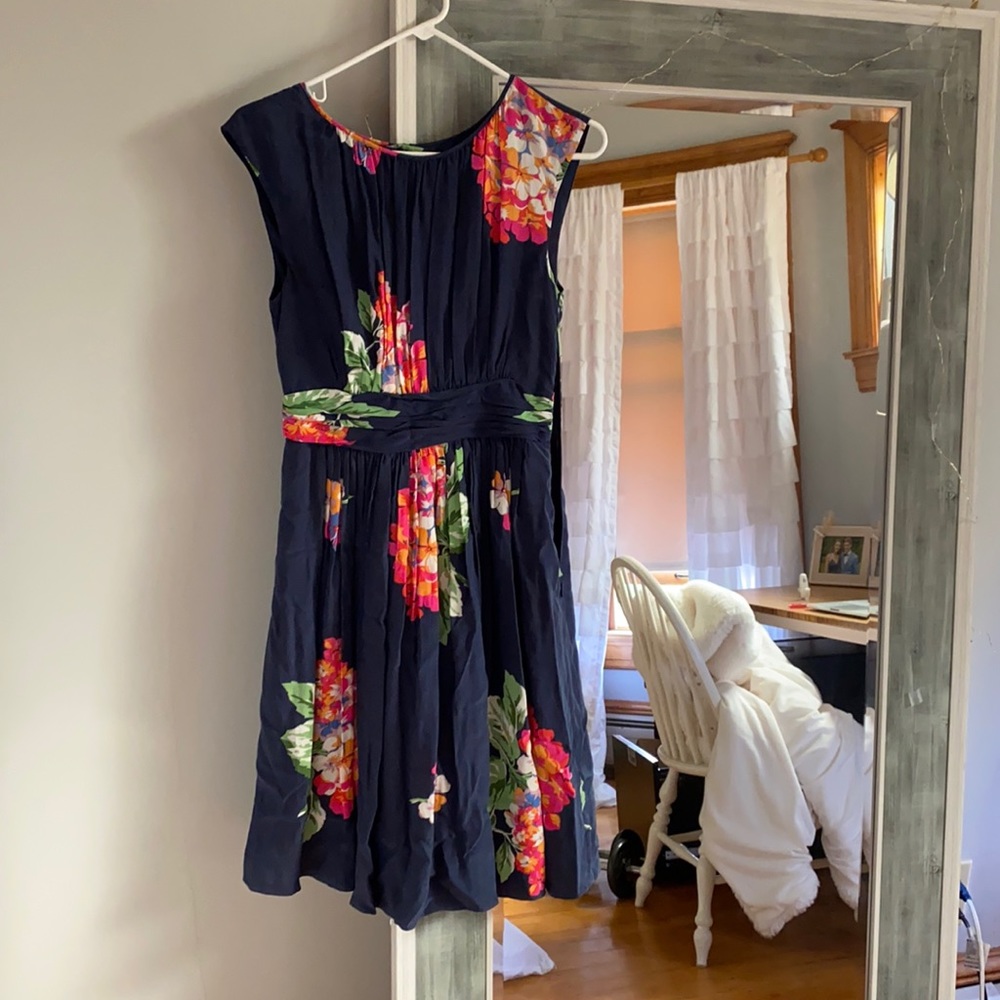 Blue midi dress
